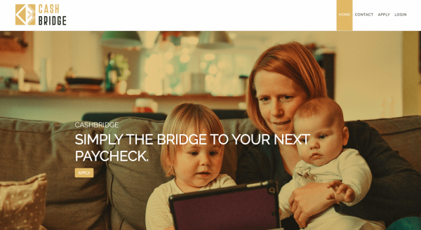 Cash Bridge website screenshot