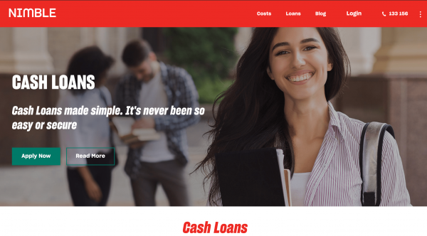 Nimble website screenshot