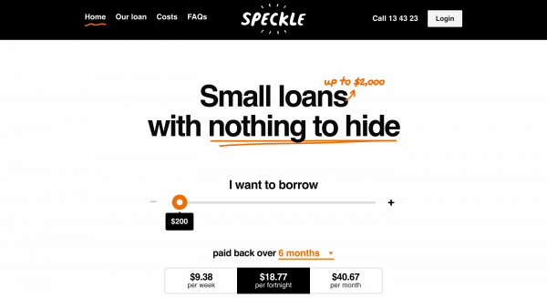 Speckle website screenshot